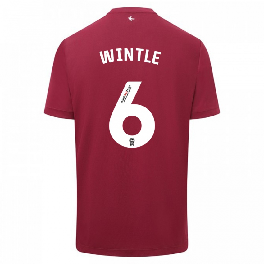 Homem Camisola Ryan Wintle #6 Vermelho Alternativa 2023/24 Camisa
