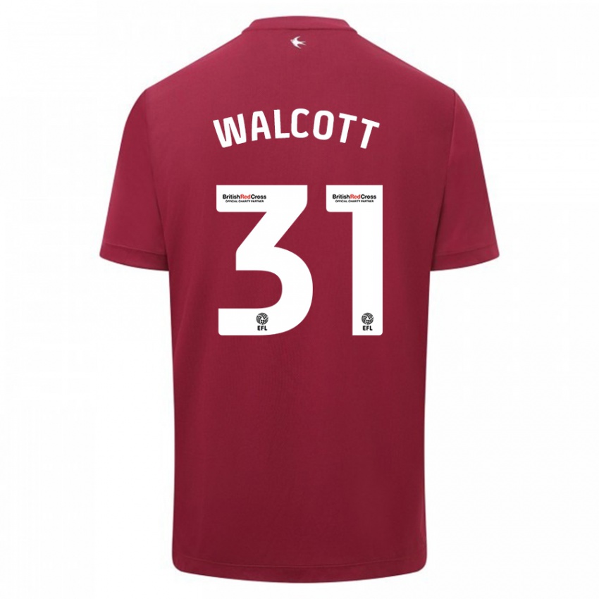 Homem Camisola Malachi Fagan Walcott #31 Vermelho Alternativa 2023/24 Camisa