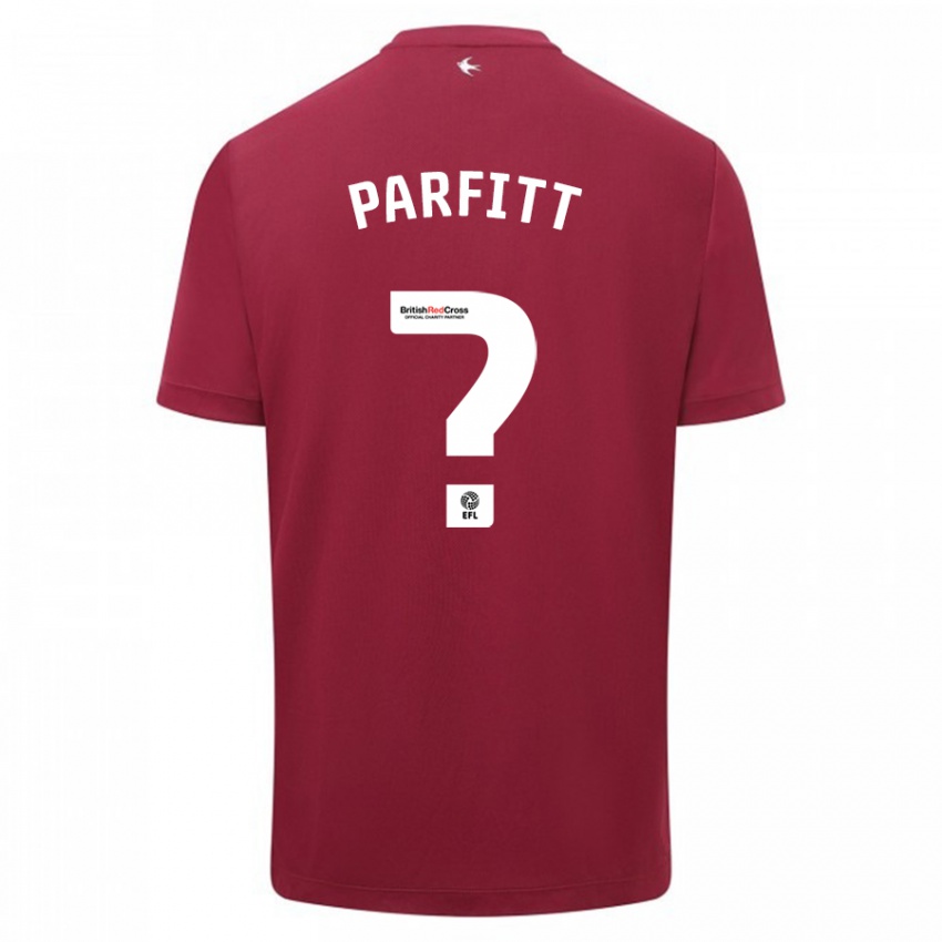 Homem Camisola T-Jay Parfitt #0 Vermelho Alternativa 2023/24 Camisa
