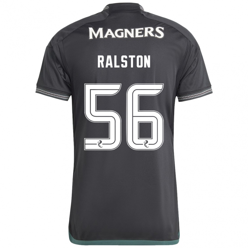 Homem Camisola Anthony Ralston #56 Preto Alternativa 2023/24 Camisa