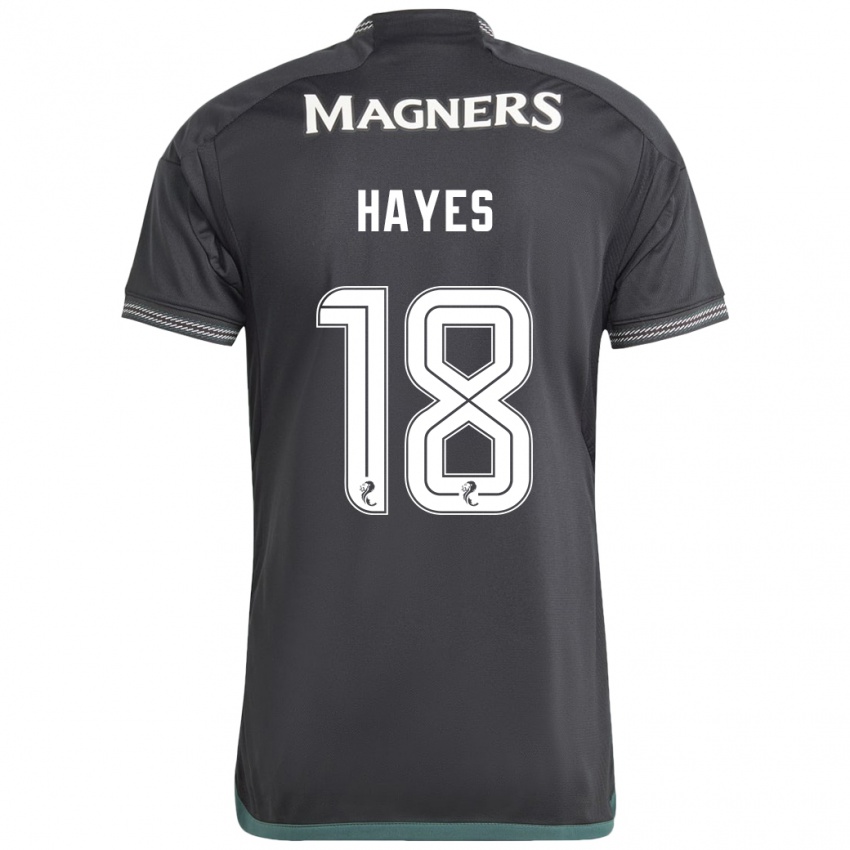Homem Camisola Caitlin Hayes #18 Preto Alternativa 2023/24 Camisa