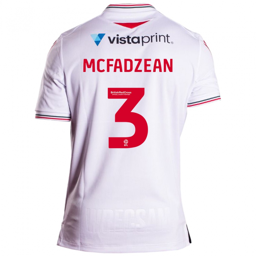 Homem Camisola Callum Mcfadzean #3 Branco Alternativa 2023/24 Camisa