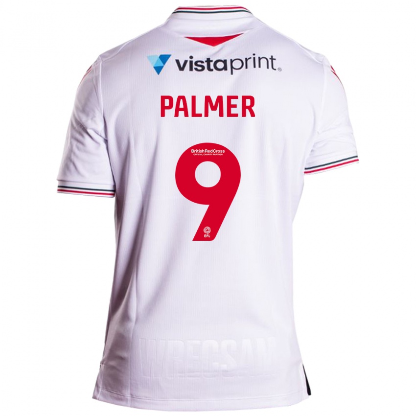 Homem Camisola Ollie Palmer #9 Branco Alternativa 2023/24 Camisa