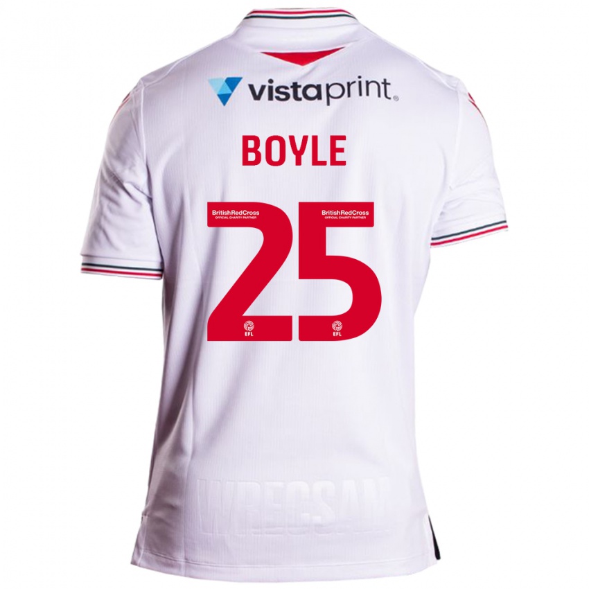 Homem Camisola Will Boyle #25 Branco Alternativa 2023/24 Camisa
