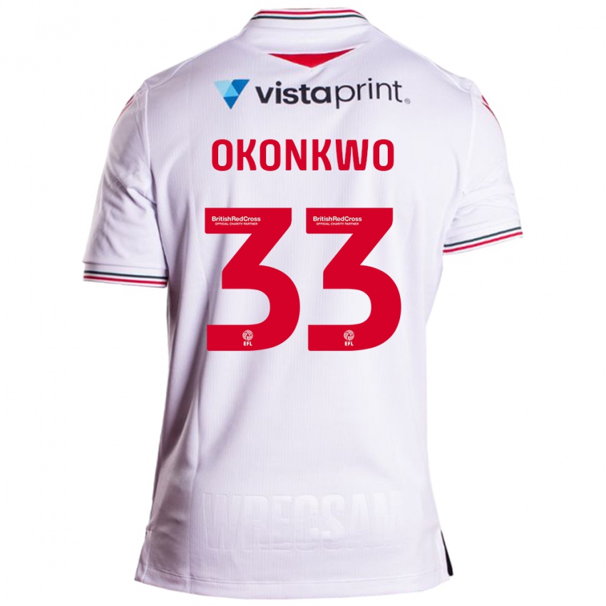 Homem Camisola Arthur Okonkwo #33 Branco Alternativa 2023/24 Camisa