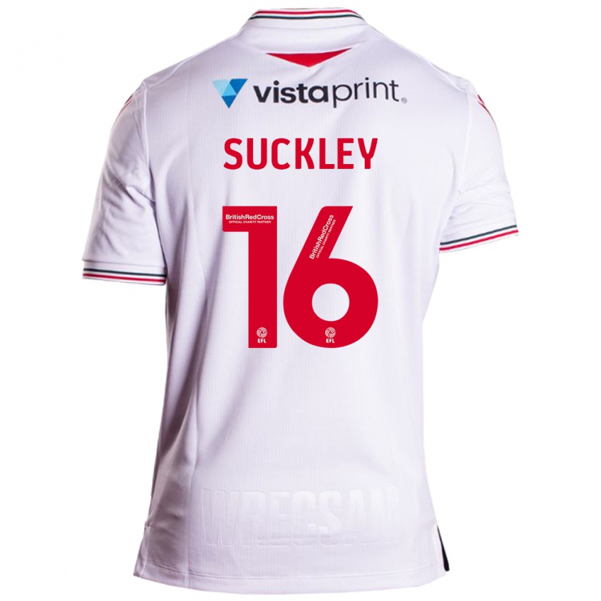 Homem Camisola Ava Suckley #16 Branco Alternativa 2023/24 Camisa