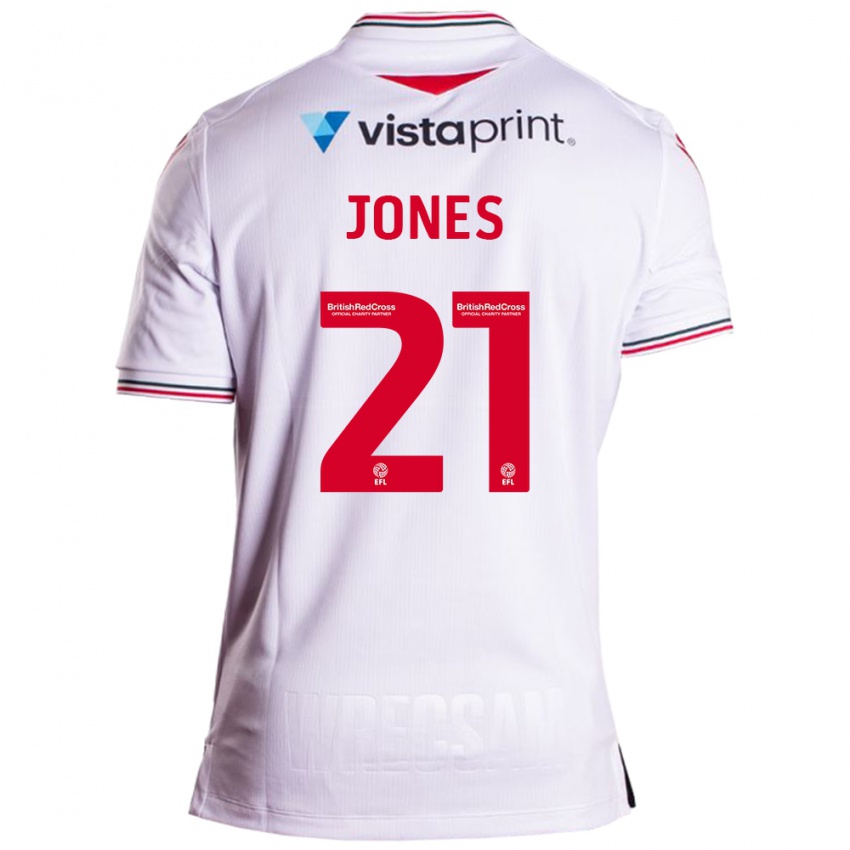 Homem Camisola Lili Jones #21 Branco Alternativa 2023/24 Camisa