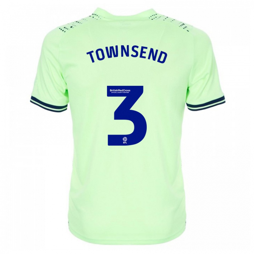 Homem Camisola Conor Townsend #3 Marinha Alternativa 2023/24 Camisa