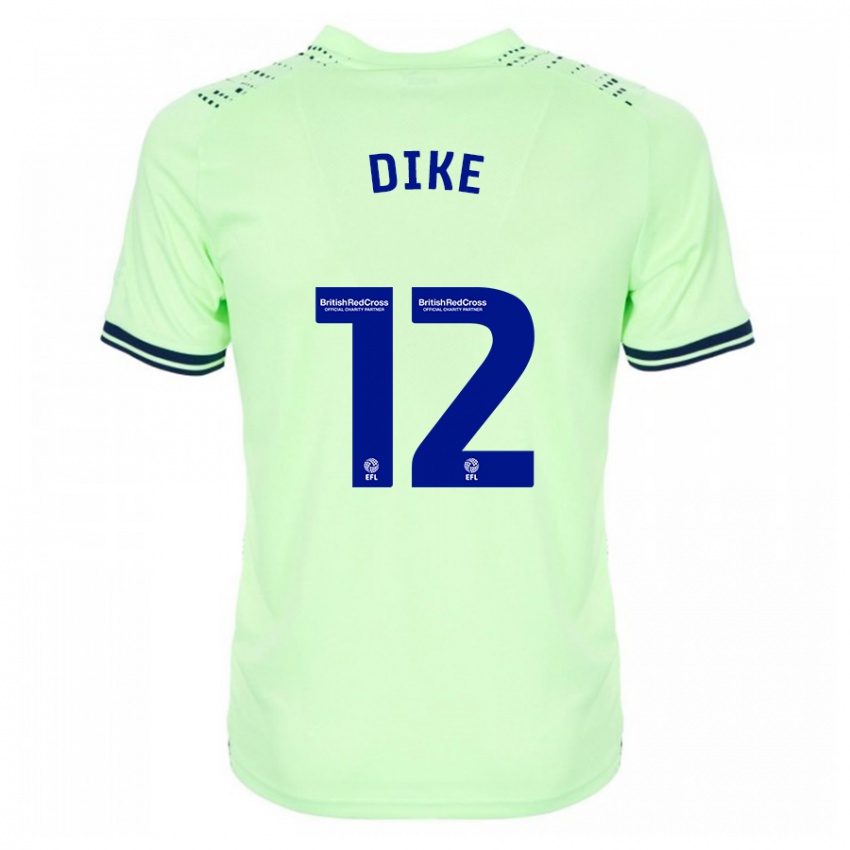 Homem Camisola Daryl Dike #12 Marinha Alternativa 2023/24 Camisa