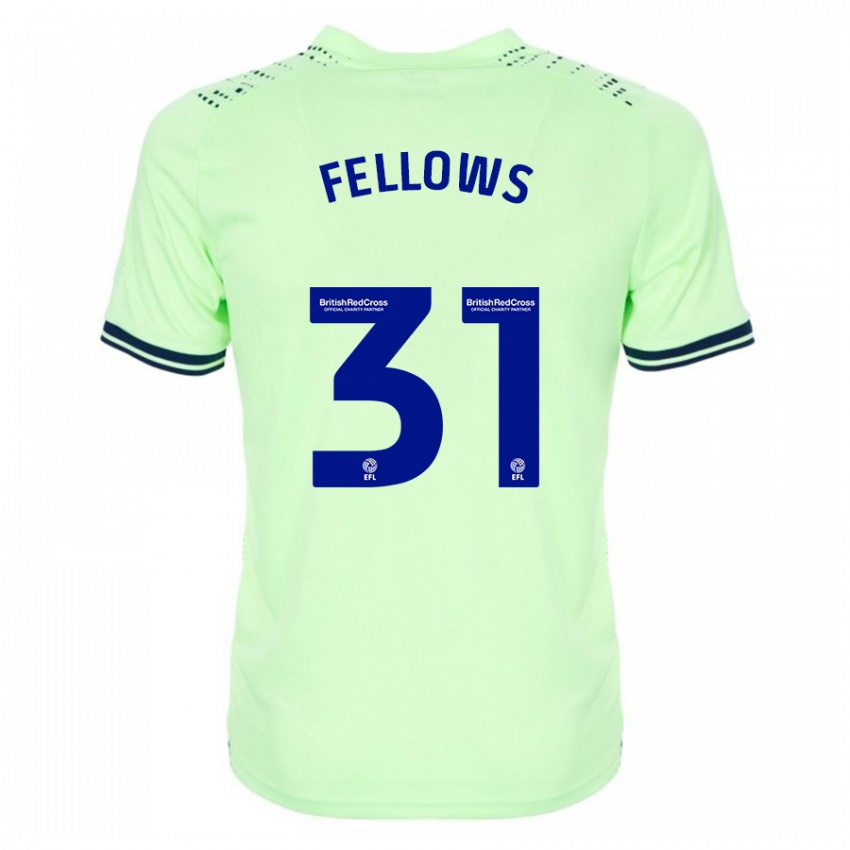 Homem Camisola Tom Fellows #31 Marinha Alternativa 2023/24 Camisa