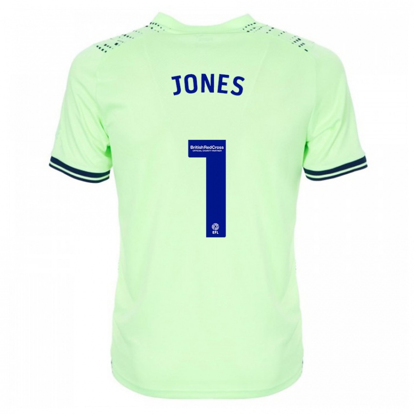 Homem Camisola Lucy Jones #1 Marinha Alternativa 2023/24 Camisa