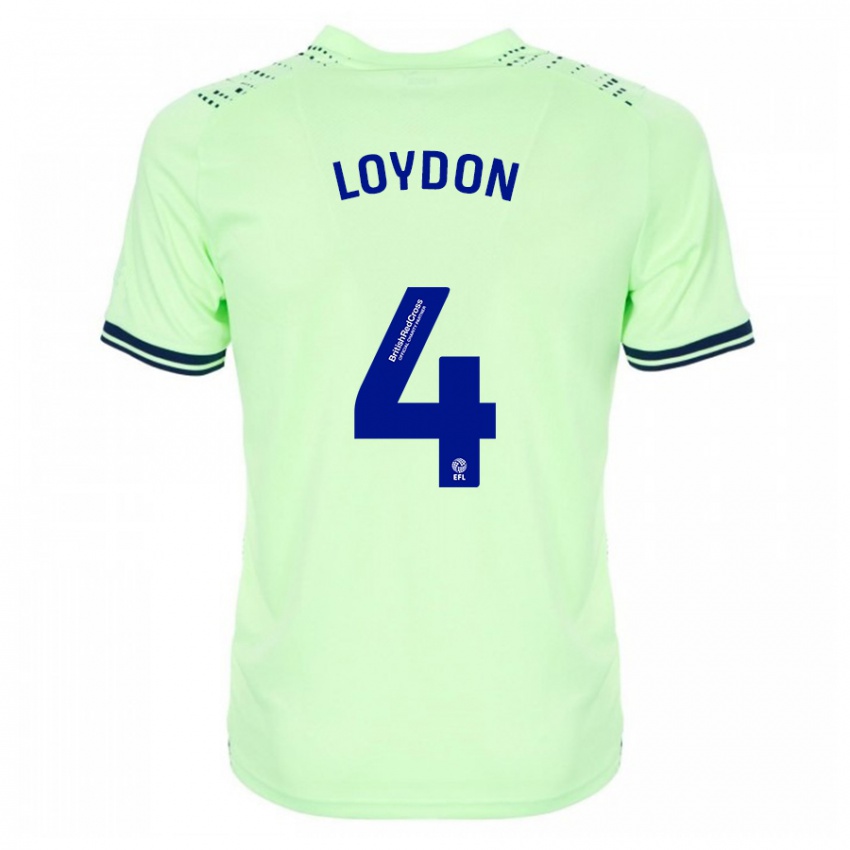 Homem Camisola Abi Loydon #4 Marinha Alternativa 2023/24 Camisa