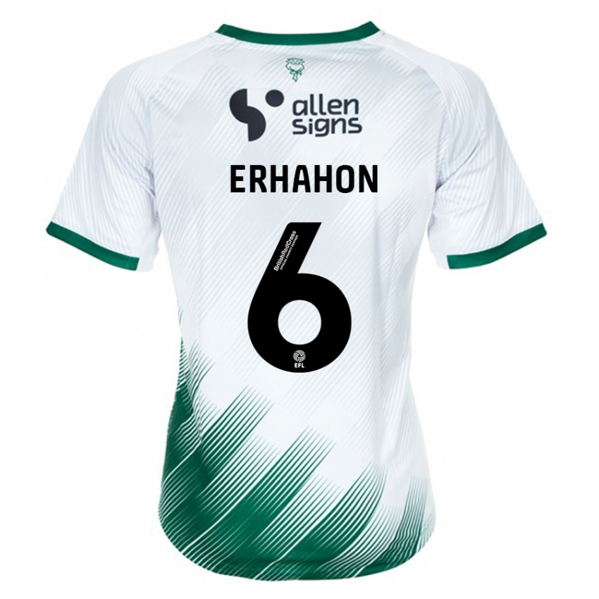 Homem Camisola Ethan Erhahon #6 Branco Alternativa 2023/24 Camisa