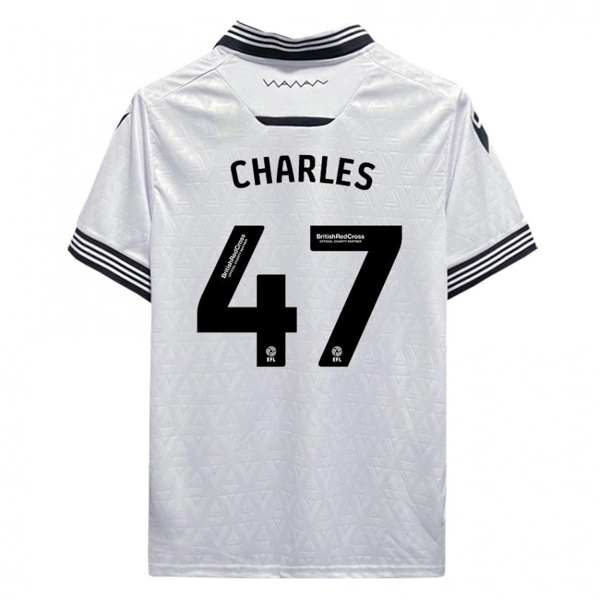 Homem Camisola Pierce Charles #47 Branco Alternativa 2023/24 Camisa