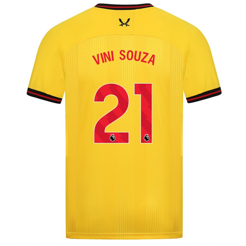Homem Camisola Vini Souza #21 Amarelo Alternativa 2023/24 Camisa
