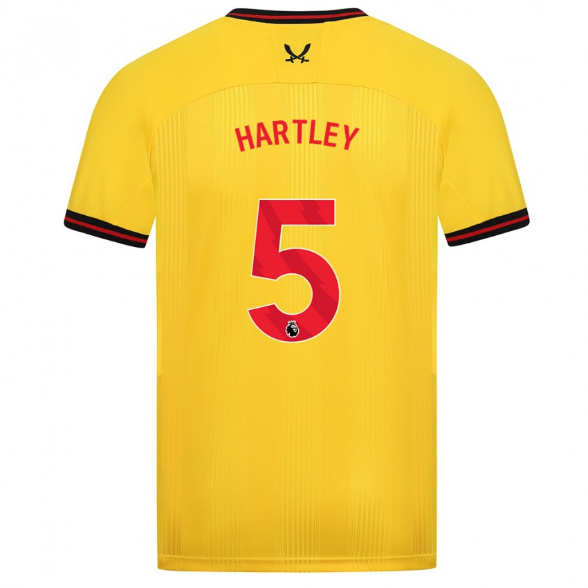 Homem Camisola Naomi Hartley #5 Amarelo Alternativa 2023/24 Camisa