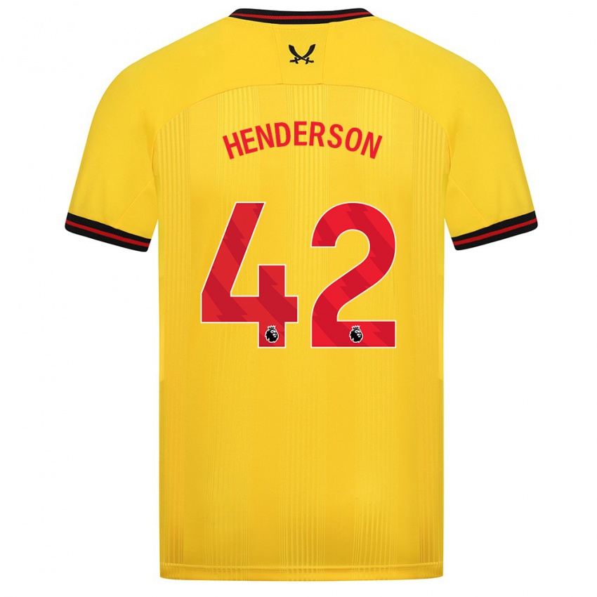 Homem Camisola Peyton Henderson #42 Amarelo Alternativa 2023/24 Camisa