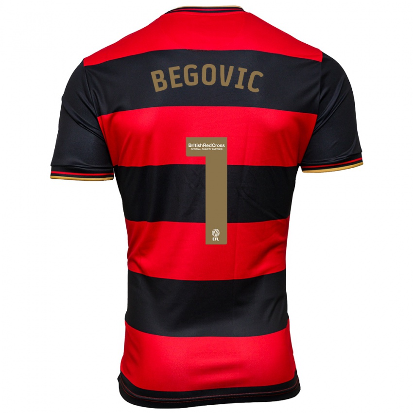 Homem Camisola Asmir Begovic #1 Preto Vermelho Alternativa 2023/24 Camisa