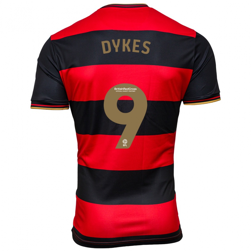 Homem Camisola Lyndon Dykes #9 Preto Vermelho Alternativa 2023/24 Camisa