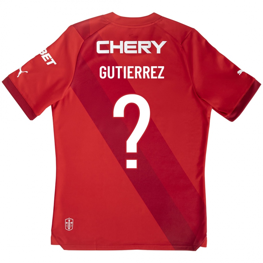 Homem Camisola Felipe Gutierrez #0 Vermelho Alternativa 2023/24 Camisa
