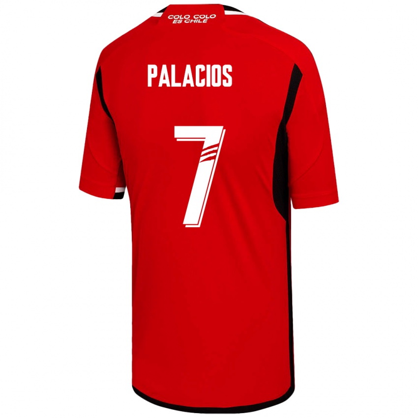 Homem Camisola Carlos Palacios #7 Vermelho Alternativa 2023/24 Camisa