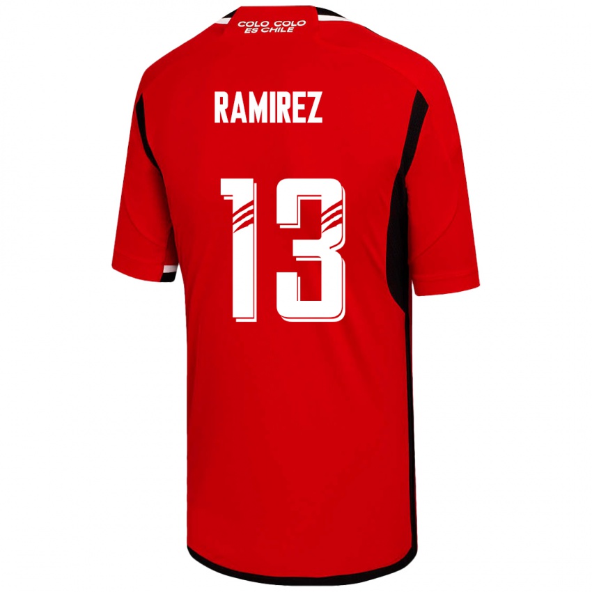 Homem Camisola Fernanda Ramírez #13 Vermelho Alternativa 2023/24 Camisa