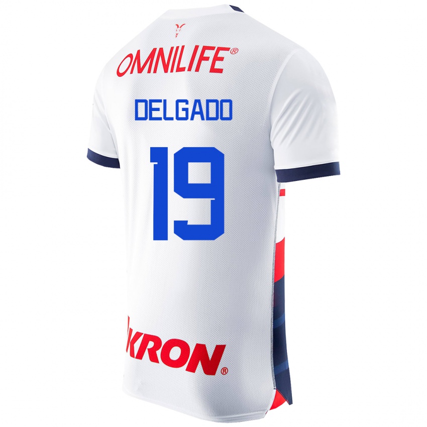 Homem Camisola Daniela Delgado #19 Branco Alternativa 2023/24 Camisa