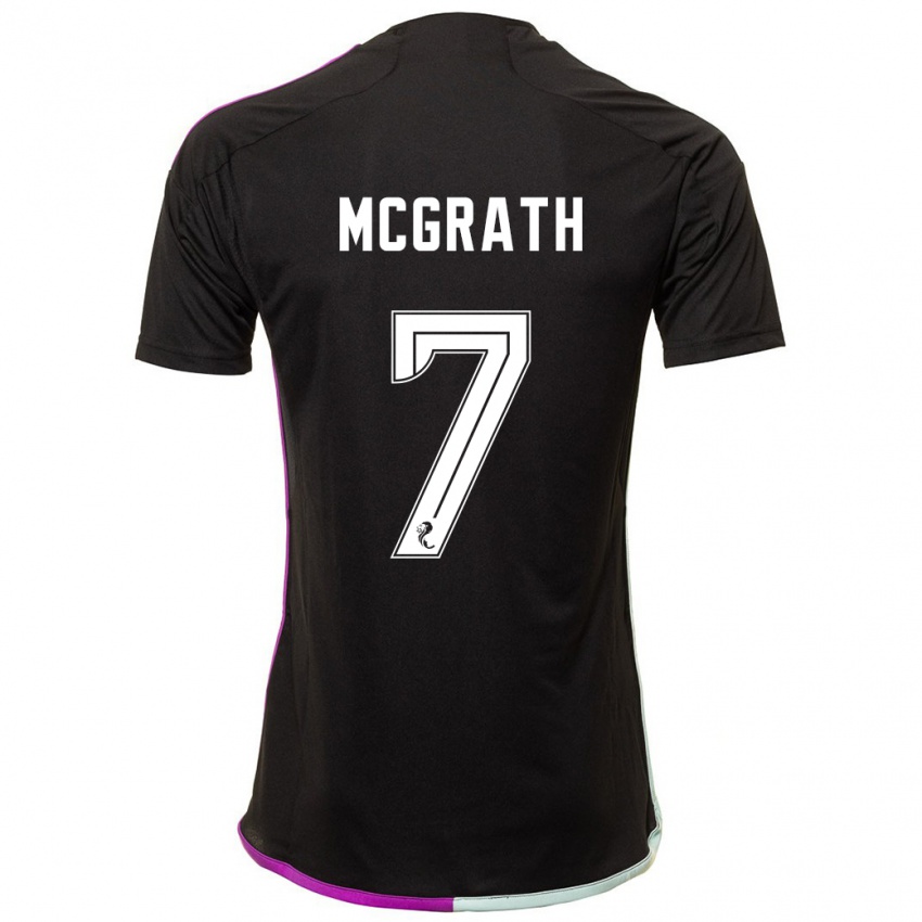 Homem Camisola Jamie Mcgrath #7 Preto Alternativa 2023/24 Camisa