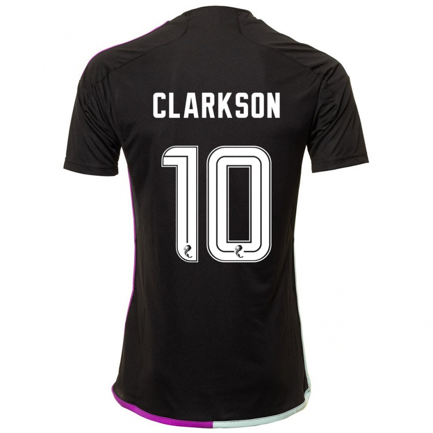 Homem Camisola Leighton Clarkson #10 Preto Alternativa 2023/24 Camisa