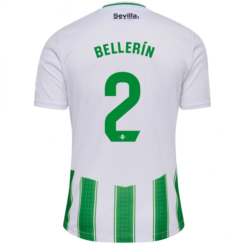 Mulher Camisola Hector Bellerin #2 Branco Principal 2023/24 Camisa
