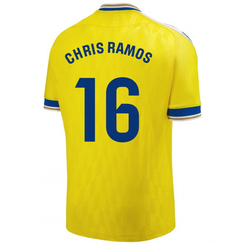 Mulher Camisola Chris Ramos #16 Amarelo Principal 2023/24 Camisa