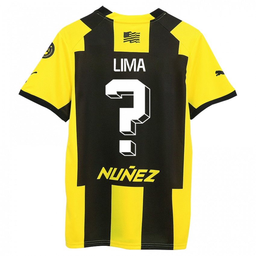 Mulher Camisola Jhonatan Lima #0 Amarelo Preto Principal 2023/24 Camisa