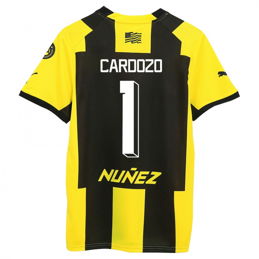 Mulher Camisola Thiago Cardozo #1 Amarelo Preto Principal 2023/24 Camisa