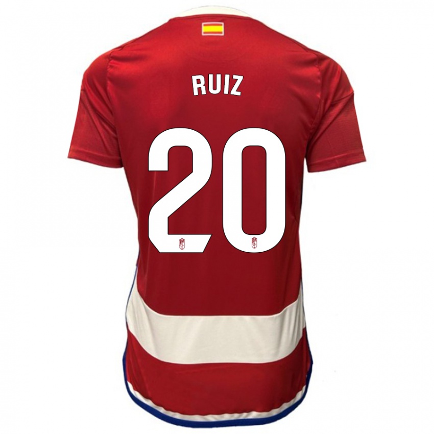 Mulher Camisola Sergio Ruiz #20 Vermelho Principal 2023/24 Camisa