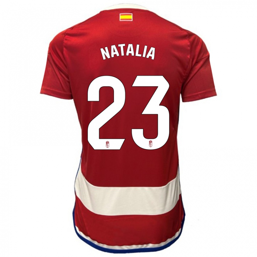 Mulher Camisola Natalia #23 Vermelho Principal 2023/24 Camisa