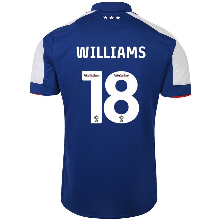 Mulher Camisola Brandon Williams #18 Azul Principal 2023/24 Camisa