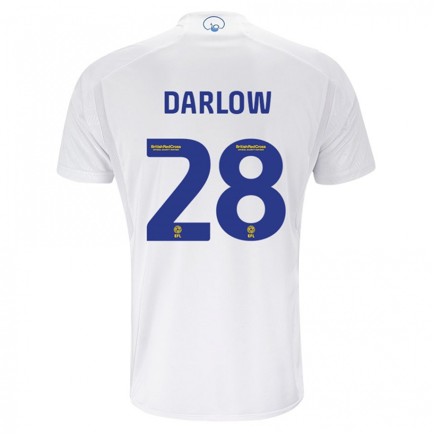 Mulher Camisola Karl Darlow #28 Branco Principal 2023/24 Camisa