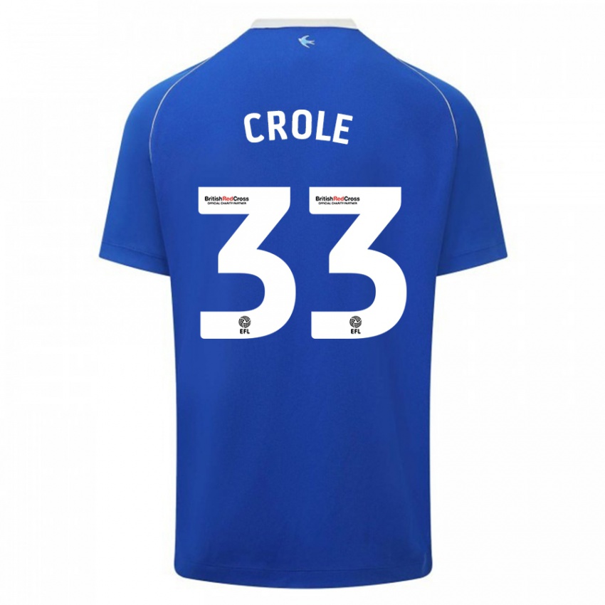 Mulher Camisola James Crole #33 Azul Principal 2023/24 Camisa