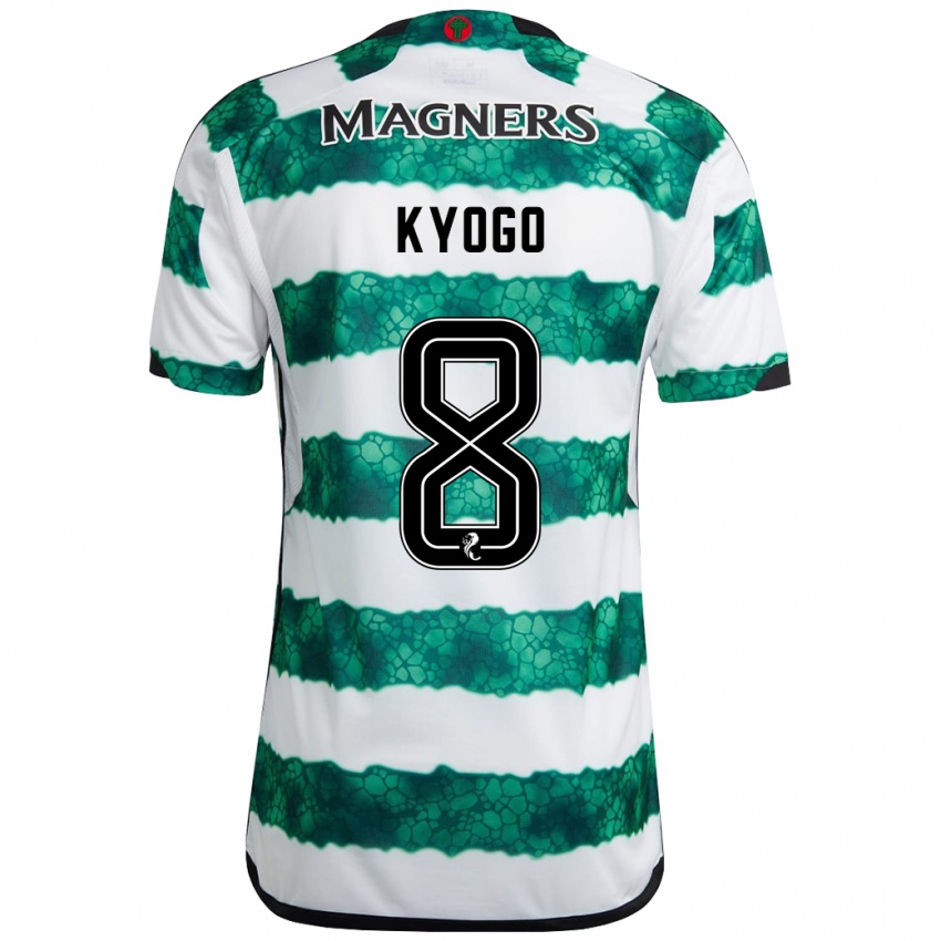 Mulher Camisola Kyogo Furuhashi #8 Verde Principal 2023/24 Camisa