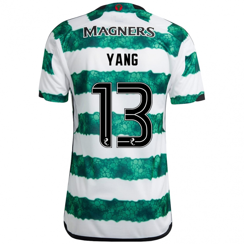 Mulher Camisola Hyun-Jun Yang #13 Verde Principal 2023/24 Camisa