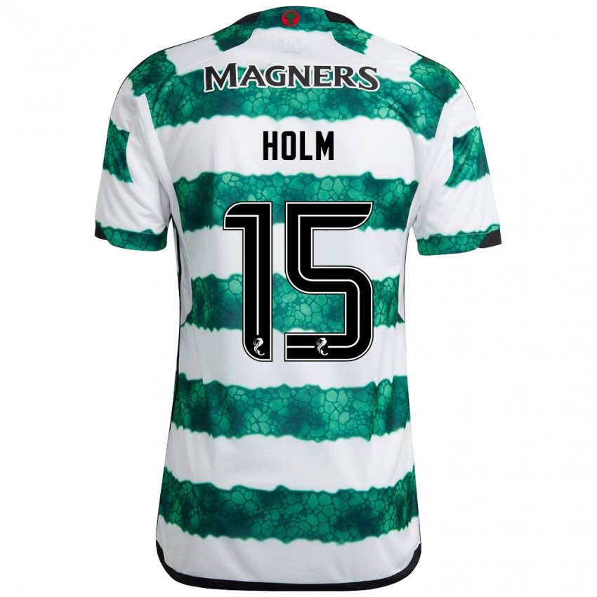 Mulher Camisola Odin Thiago Holm #15 Verde Principal 2023/24 Camisa