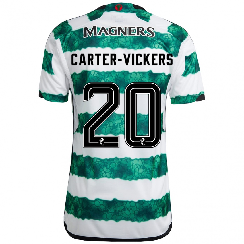 Mulher Camisola Cameron Carter-Vickers #20 Verde Principal 2023/24 Camisa