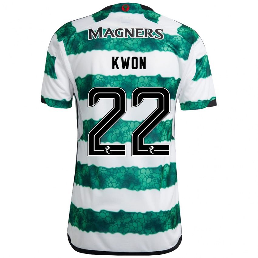 Mulher Camisola Hyeok-Kyu Kwon #22 Verde Principal 2023/24 Camisa