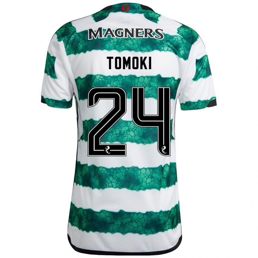 Mulher Camisola Tomoki Iwata #24 Verde Principal 2023/24 Camisa