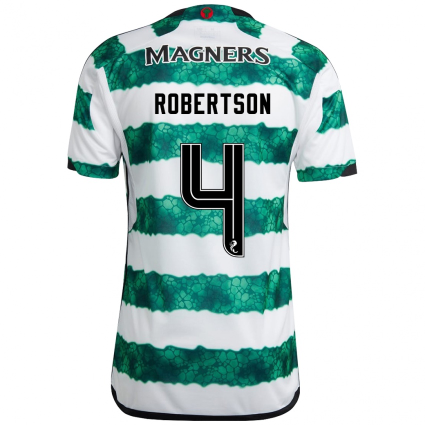 Mulher Camisola Lisa Robertson #4 Verde Principal 2023/24 Camisa