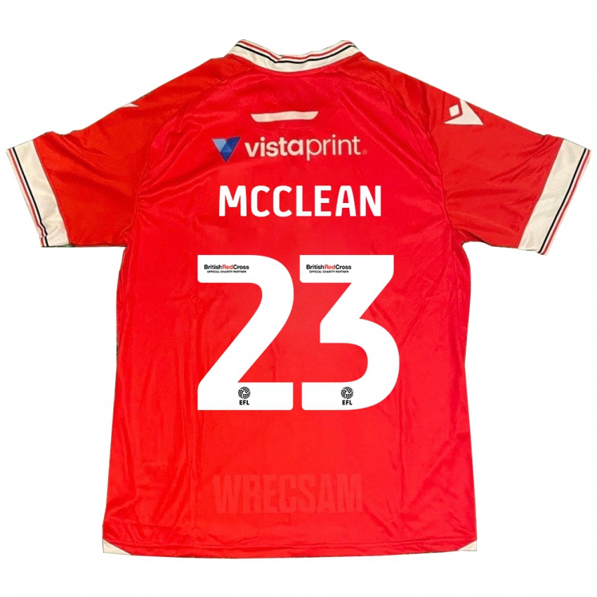 Mulher Camisola James Mcclean #23 Vermelho Principal 2023/24 Camisa