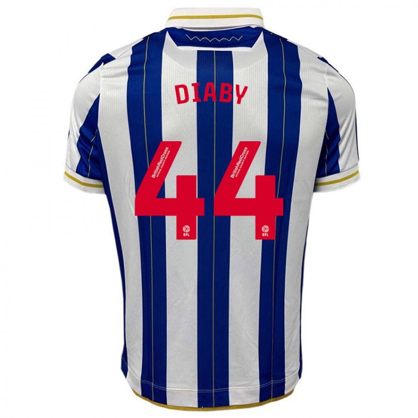 Mulher Camisola Momo Diaby #44 Branco Azulado Principal 2023/24 Camisa