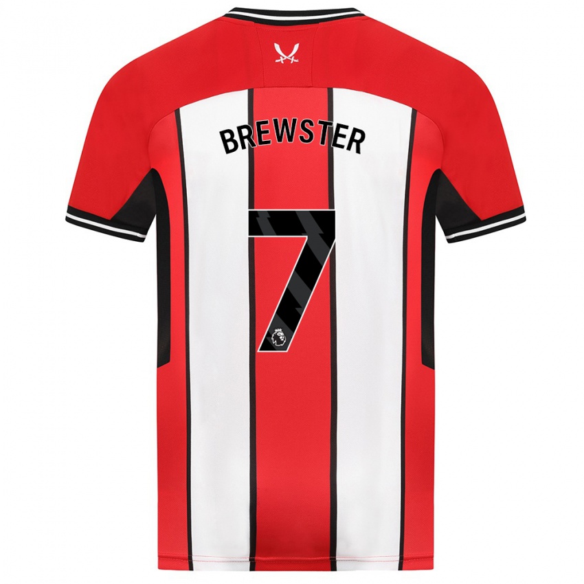 Mulher Camisola Rhian Brewster #7 Vermelho Principal 2023/24 Camisa