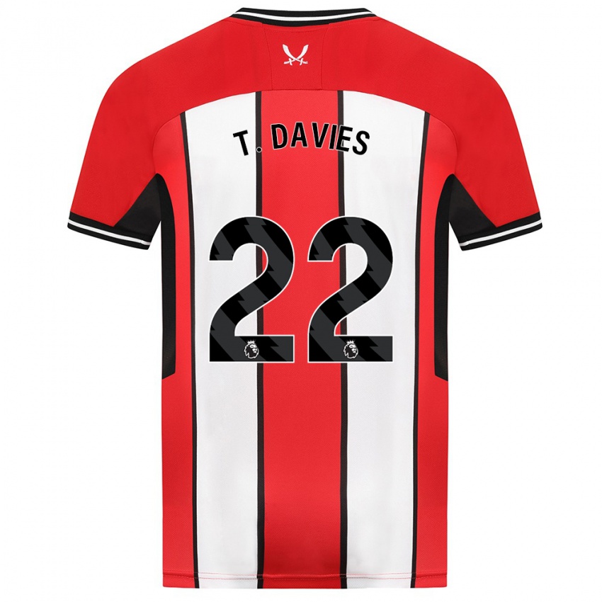 Mulher Camisola Tom Davies #22 Vermelho Principal 2023/24 Camisa