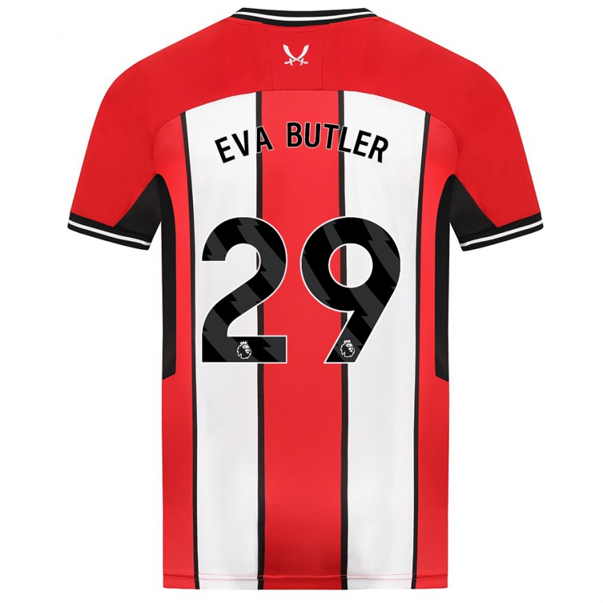 Mulher Camisola Eva Butler #29 Vermelho Principal 2023/24 Camisa